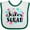 White and Green, variant on Inktastic Sister Squad Hearts Girls Baby Bib