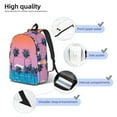 thumbnail image 5 of Balery Beach with Palm Trees Vintage Canvas Backpack for Men and Women - Large Capacity, Durable Travel Laptop Bag for School, Work, Hiking, and Outdoor Activities, 5 of 7