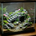 thumbnail image 6 of Basking Platform Hideout - Artificial Tree Trunk Cave Rock Terrace, Climbing Shelter, Aquarium Terrarium Decoration for Turtles Lizards Fish, 6 of 6