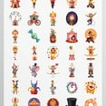 thumbnail image 4 of 35pcs-50pcs Cute Stickers Animal Circus Sticker Pack Clown Cartoon Decals for Suitcase Fridge Phone, 4 of 9