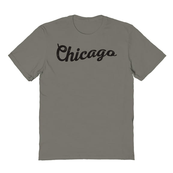 Chicago Illinois Graphic Charcoal Men's Cotton T-Shirt