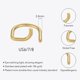 thumbnail image 4 of Anillo en D futurista YONGSHENG Acero inoxidable Dorado R214183, 4 of 5