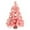 pink, variant on geerera Mini White Christmas Tree, Flocked Tabletop Tree with LED Lights and Music, Small Artificial Christmas Decor for Indoor, Office, Gift