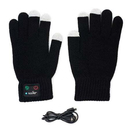 Wireless Winter Bluetooth Gloves for Smarthphone Built in Bluetooth (Black Friday Best Tech Deals)