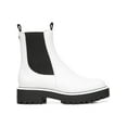 thumbnail image 2 of Sam Edelman Womens Laguna  Leather Ankle Chelsea Boots White 10 Medium (B,M), 2 of 3