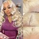 thumbnail image 1 of Alimoonbeam 613 peluca frontal de encaje cabello humano 13X4 cuerpo ondulado rubio encaje frente pelucas cabello humano 180% densidad 613 HD encaje frontal peluca pre arrancada con pelo de bebé 26 pul, 1 of 1
