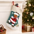 thumbnail image 5 of Miwamany Velvet 3D Cartoon Christmas Stocking Flannel Gift Bag Hanging Ornament for Tree Fireplace Holiday Decor Indoor Winter Festive, 5 of 6