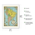 thumbnail image 2 of South America Map - Vintage Pictorial Map by Ernest Dudley Chase c.1942 - Fine Art Rolled Canvas Print 27in x 40in, 2 of 4