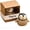 B, variant on Adorable Mini Animal Figurine Keepsake Ornament, Pocket Tiny Figurine with Gift Box Small Decorative Statue for Home Desk Shelf Cake Topper Party Favors Birthday Holiday Small Gift, 3*3in, C
