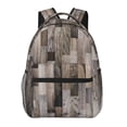thumbnail image 1 of Disketp Wooden Texture Mochila Estampada para Hombre y Mujer – Mochila Ligera Clásica con Múltiples Bolsillos para Universidad, Trabajo y Viajes-One Size, 1 of 5