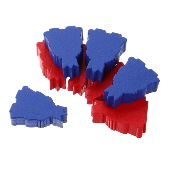 HINTRMENT Chess Pieces Blue Wood 8Pcs 0.98X0.79X0.31in