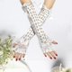 thumbnail image 4 of Guantes largos de encaje jinwen de 15,7 pulgadas blanco, 4 of 6