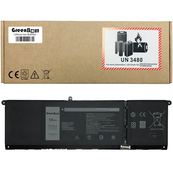 GREENTECH V6W33 BATTERY FOR DELL INSPIRON 3515 5415 5515 LATITUDE 3320 3420 3520 VOSTRO 3510 5410 5510 54WHR XDY9K MVK11 WV3K8 15V 54WHR