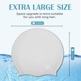 thumbnail image 2 of Ambifirner Large Swim Cap for Braids and Dreadlocks - Swimming Cap for Women Long Hair Adult Swim Cap for Long Thick Curly Hair Keep Your Hair Dry, 2 of 7