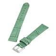 thumbnail image 2 of Banda Vert Clair 16mm de Large Véritable Alligator Motif Bande de Cuir de Veau, 2 of 6