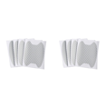 thumbnail image 2 of 4 Uds Pegatina Fibra Carbono para Coche Manija Puerta Película Protectora Antiarañazos Pegatina Antiarañazos para Puerta Coche 3D (plata), 2 of 5