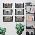 thumbnail image 3 of NOGIS Mesh Wall Mount File Organizer Holder for Home and Office, Single Pocket Hanging File Holder for Folders, Documents, Letters, and Magazines, Black 1 Pack, 3 of 6