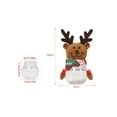 thumbnail image 7 of Candy Jar,Cartoon Jar with Plush Doll Lid,Cookie Container Candy Box Present Packaging,Cookie Jar Food Storage Container Holiday Party,Treat Box Chocolate Snacks Storage Xmas Elk, 7 of 7
