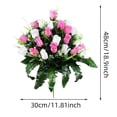 thumbnail image 3 of Resilient Stunning Synthetic Bouquets for Tombstones, Tribute Displays & Celebration Accents featuring 24 Heads & Crafted Parts for Yard Fences, 3 of 8