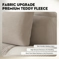 thumbnail image 4 of COMHOMA Convertible Futon Sofa Bed Upholstered Futon Couch Corduroy Sleeper Sofa,Cream White, 4 of 11