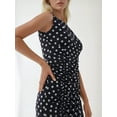 thumbnail image 4 of Dots Printed Mini Bodycon Dress with Boat Neck, 4 of 5
