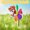 Purple, variant on Outdoor Three Cartoon Pattern Optional Windmill Children Toy Garden Decoration Whirligig Pink 21.25 in