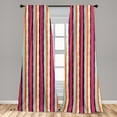thumbnail image 5 of Ambesonne Colorful Curtains, Lines Torn Effect, Pair of 28"x95", Multicolor, 5 of 5