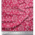 thumbnail image 1 of Soimoi Polyester Crepe Fabric Floral & Moroccan Damask Print Fabric by Yard 42 Inch Wide, 1 of 3