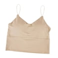 thumbnail image 4 of Tops cortos para mujer, camiseta sin , suave, inconfundible, inalámbrica, en apariencia de U, espalda, sin costuras, color , camiseta sin , piel Tal única Macarena Camisola, 4 of 8