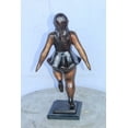 thumbnail image 6 of Nifao Botero Replica Heavy Ballerina Dancer Bronze Statue, Elegant Art – Home Office Decor Sculpture, 10"L x 6"W x 19"H, 6 of 9