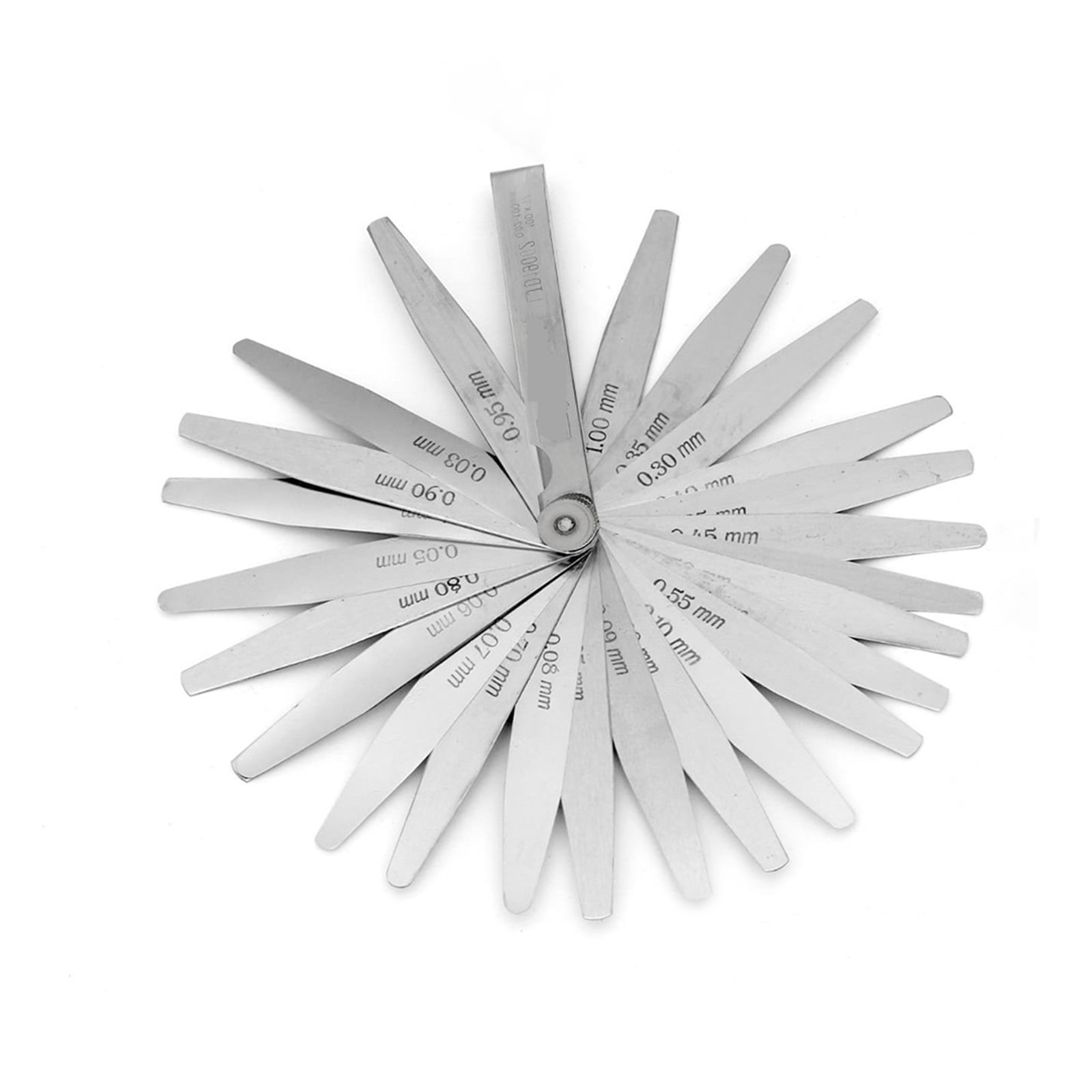 Feeler Gauges 0.02-1.00MM Metric Feeler Gauge Foldable Thickness Gap Metric Filler Feeler Gauges For Measurements Tool ,Easy to Use