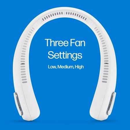 Arctic Air Freedom Neck Cooler, Portable Neck Fan with 3 Fan Speeds, USB Charging, 6-Hour Battery