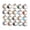 Mix color, variant on 10pcs Mix Stone Inlaid Retro Moon Gemstone Pendants Necklace Jewelry Making-White turquoise