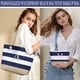 thumbnail image 2 of Bolsa de playa YOOLIFE Initial K azul para mujer, regalo de Navidad, 2 of 7
