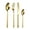 Gold, variant on Gold 4-Piece Stainless Steel Knife Fork And Spoon Set, Stone Grain Handle Western Tableware For Home, Restaurant, Kitchen, Gift Set With Elegant Design And Easy Clean, Gold