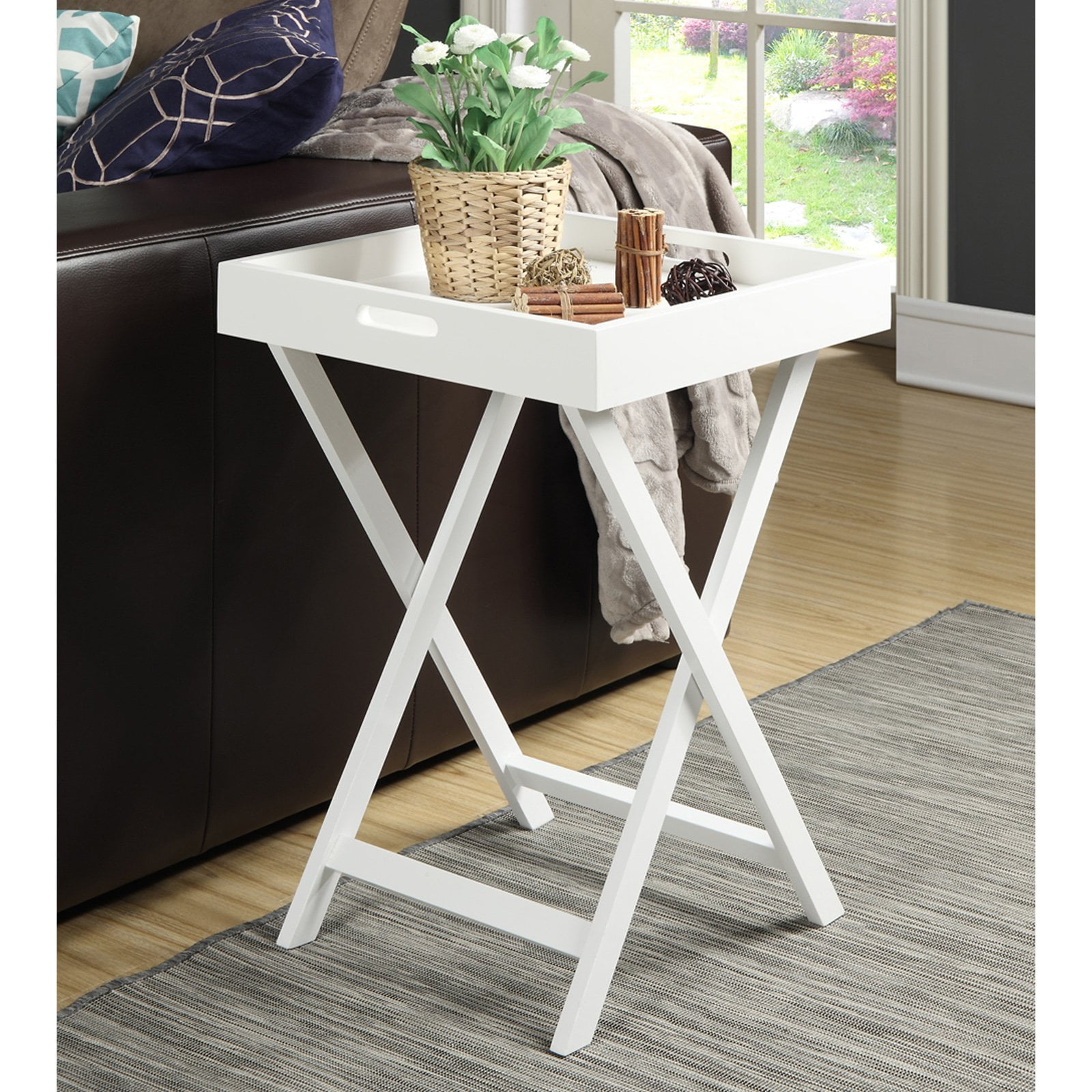 Convenience Concepts Baja End Table with Removable Tray