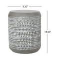 thumbnail image 6 of Wickson Lightweight Concrete Outdoor Side Table, Concrete Finish and White, 6 of 6