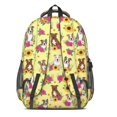 thumbnail image 3 of Staffordshire Bull Terrier and Sunflowers Cute School Backpack Bag with Padded Back and Adjustable Shoulder Straps 16.9 X 12.6 X 5.9 Inches, 3 of 5