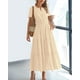 thumbnail image 2 of Vestido casual BTFBM de verano 2025 con cuello en V y manga corta para mujer, 2 of 9
