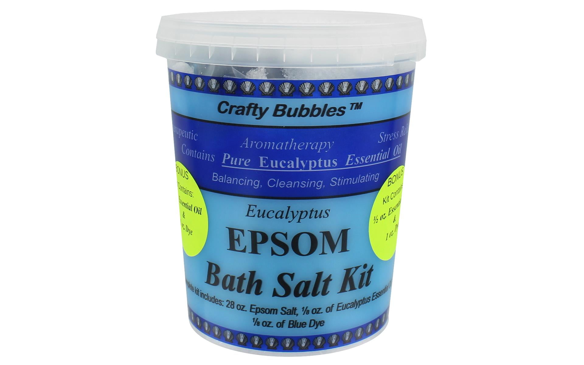 Crafty Bubbles Bath Salt Kit Epsom Eucalyptus