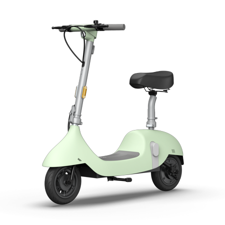 HNGKNG Electric Scooter with Foldable Seat w/35 Miles Operating Range & 15.5mph Max Speed - Green