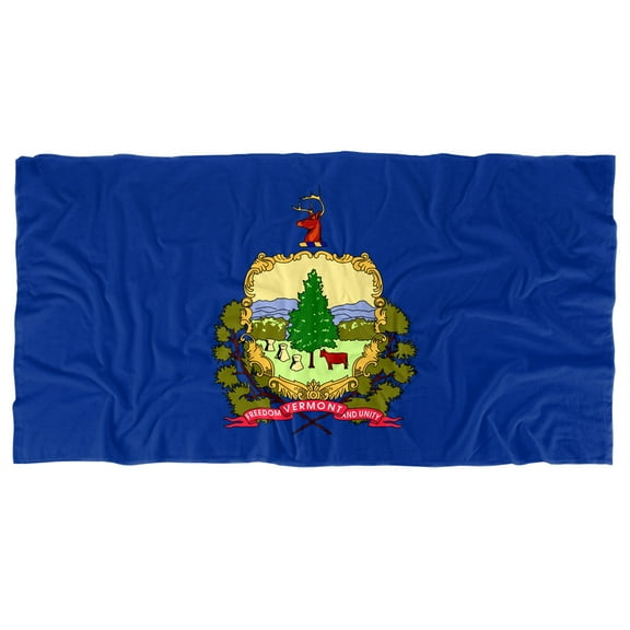 Vermont Flag Officially Licensed Beach Towel 30' X 60'