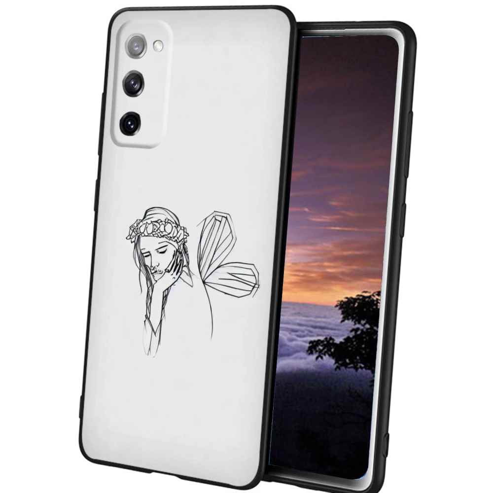 Compatible with Samsung Galaxy S20 FE Phone Case, LineArt8 Case Silicone Protective for Teen