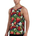 thumbnail image 2 of KLL Strawberry2 Print Men's Muscle Gym Workout Stringer Tank Tops Bodybuilding Fitness T-Shirts Tank Tops Men-3X-Large, 2 of 7