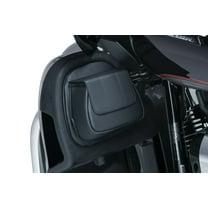 Kuryakyn 5208 Black Vinyl Lower Fairing Panel Door Pockets Motorcycle Accessory, 2 Piece