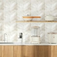 thumbnail image 2 of pitrice Kitchen Renovation Adheve Wall Tiles With Herringbone Pattern Kitchen 3D Tile Stickers SCQ1097（20x20cm） 12pcs, 2 of 6