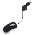 thumbnail image 4 of Creativo USB por cable Mini Telescópico Ratón computadora portátil Mouse Ratón portátil (Negro), 4 of 7