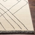 thumbnail image 3 of BoutiqueRugs Alaca Moroccan Farmhouse Area Rug - Cream, Black - 18" x 18" Sample, 3 of 9
