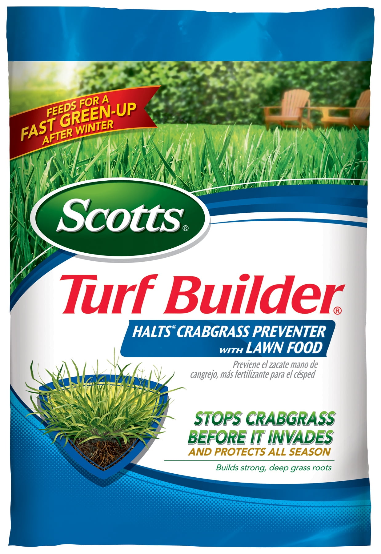 Scotts Turf Builder Halts Crabgrass Preventer with Lawn Food, 5,000 sq