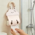 thumbnail image 5 of Yhmxh Cute Cartoon Hanging Tissue Holder, Foldable Leather Paper Towel Storage Bag with Handle, Wall Mounted Dispenser for Bathroom, Bedroom, Kitchen & Car Decor, 5 of 7